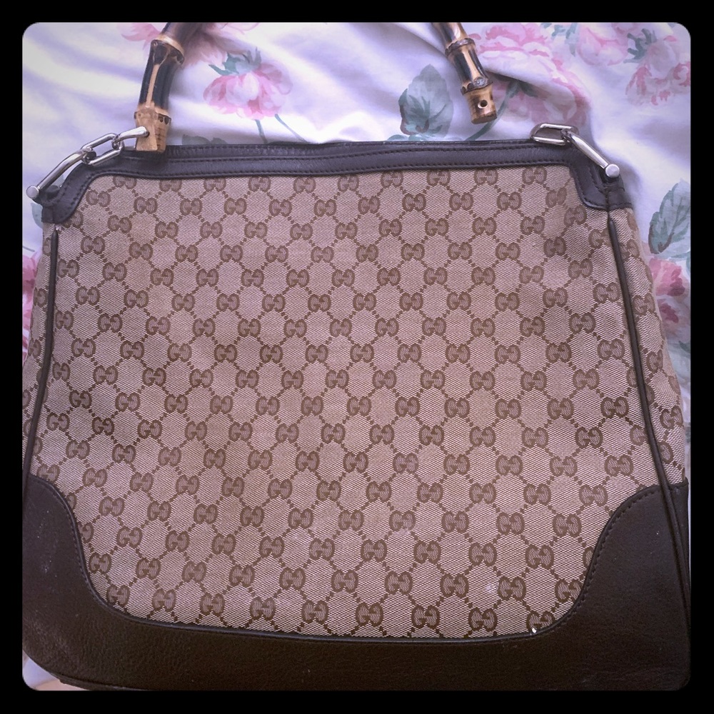 Gucci bag with bamboo handle